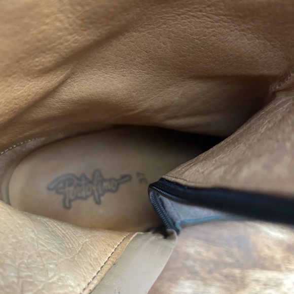 Porto-fino Boots. Teal Leather  & Grey Suede, Tan Inside. - Picture 8 of 9